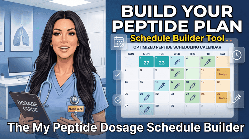 mypeptidedosages.com Tutorial on our Peptide Schedule Builder Walkthrough Nurse Jane