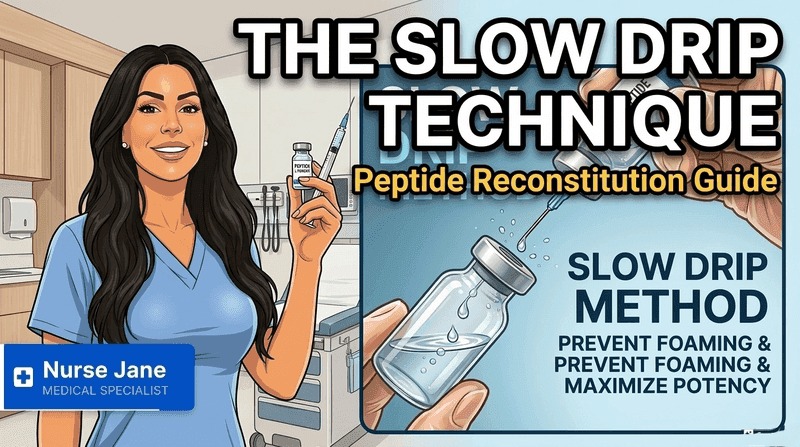 The Slow Drip Peptide Reconstitution with Nurse Jane